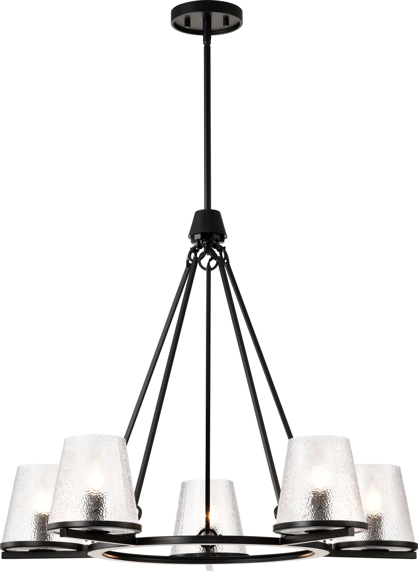 Image 6 Nuvo Valentine 30" Wide Black 5 Light Chandelier more views