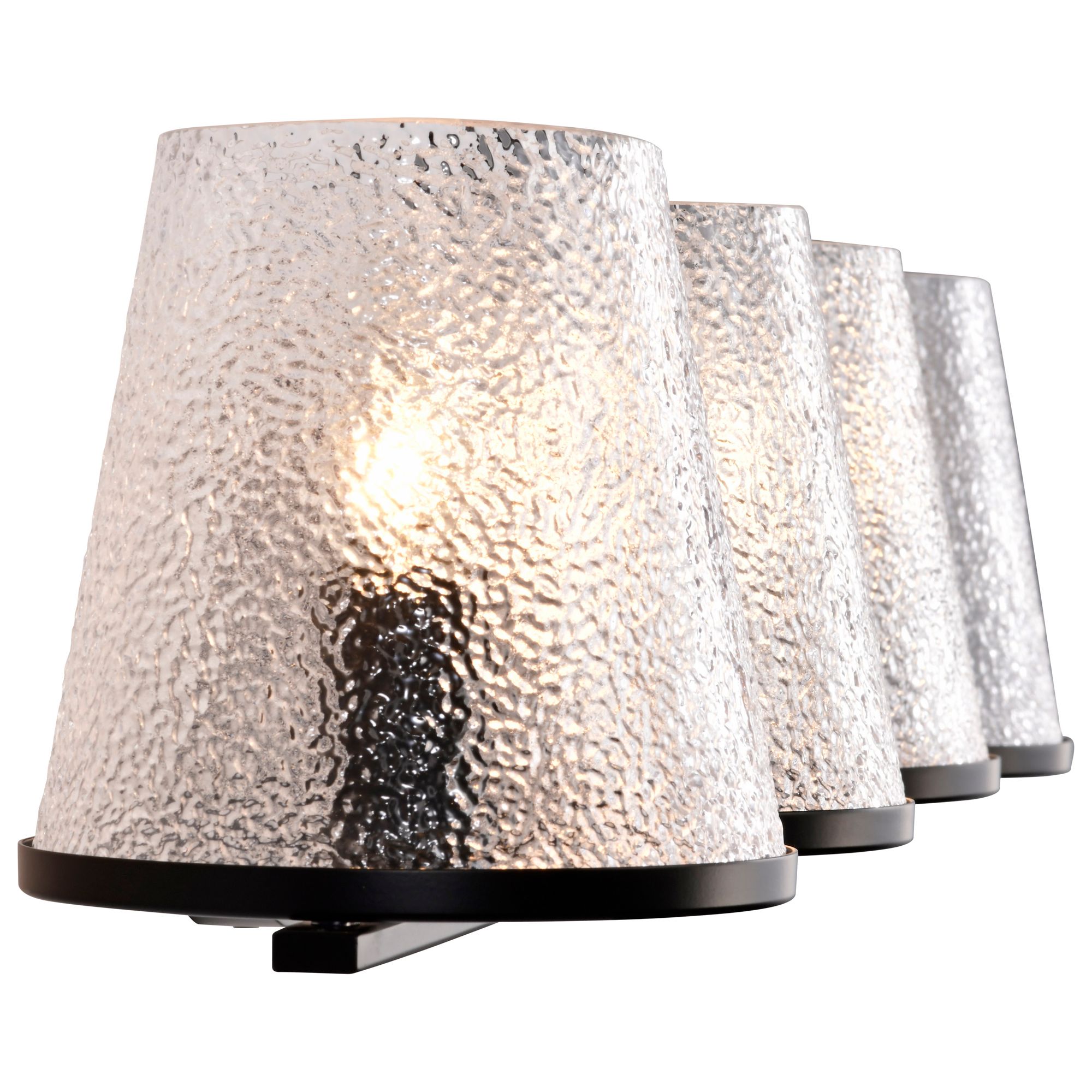 Nuvo Valentine 32" Wide Black 4 Light Vanity