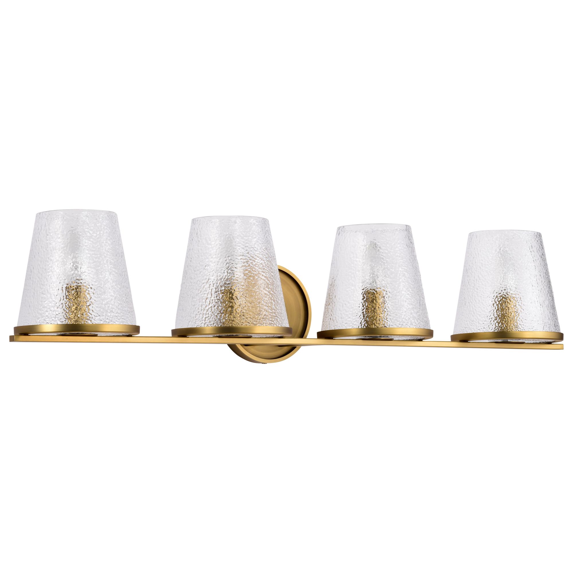 Image 3 Nuvo Valentine 32" Wide Vintage Brass 4 Light Vanity more views