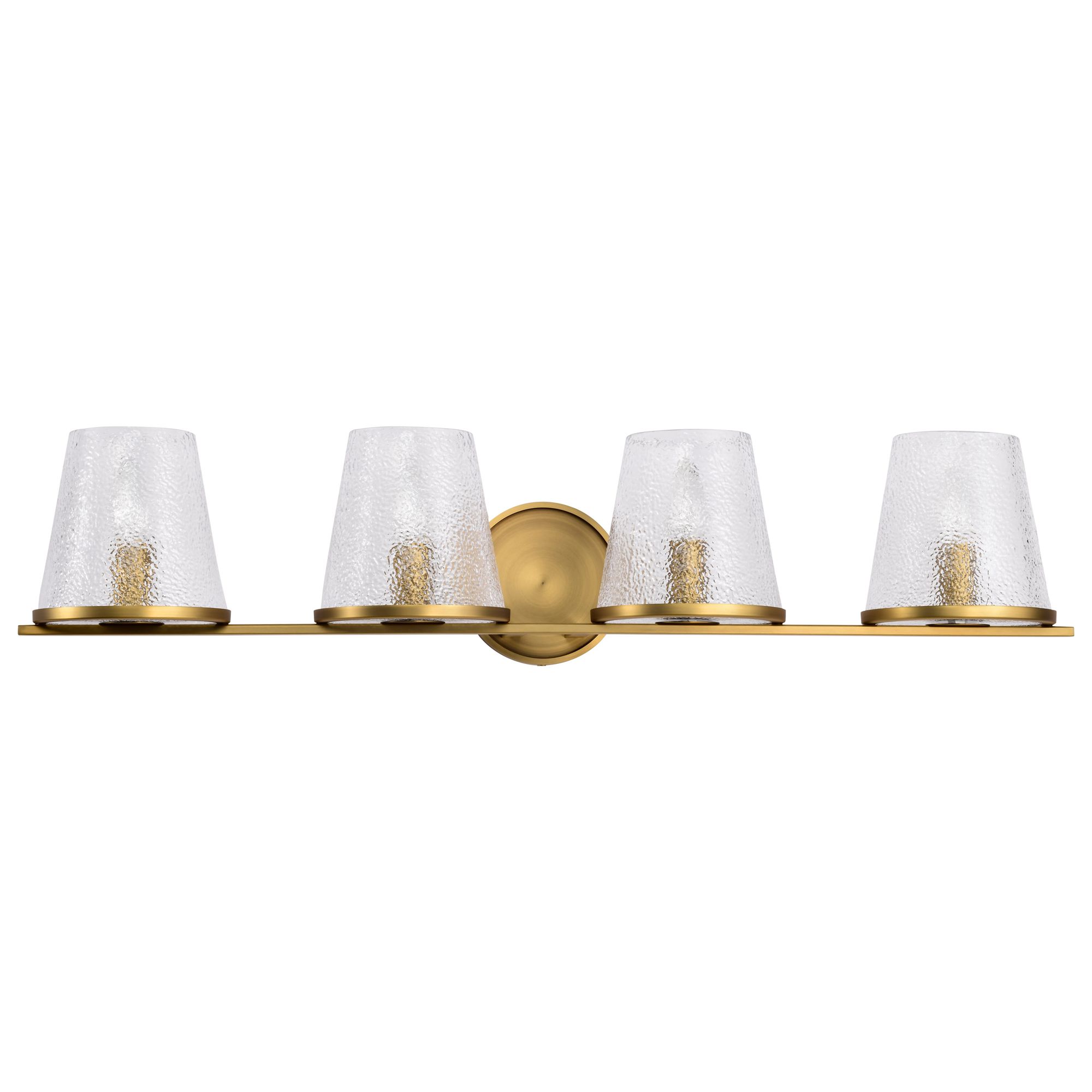 Image 5 Nuvo Valentine 32" Wide Vintage Brass 4 Light Vanity more views