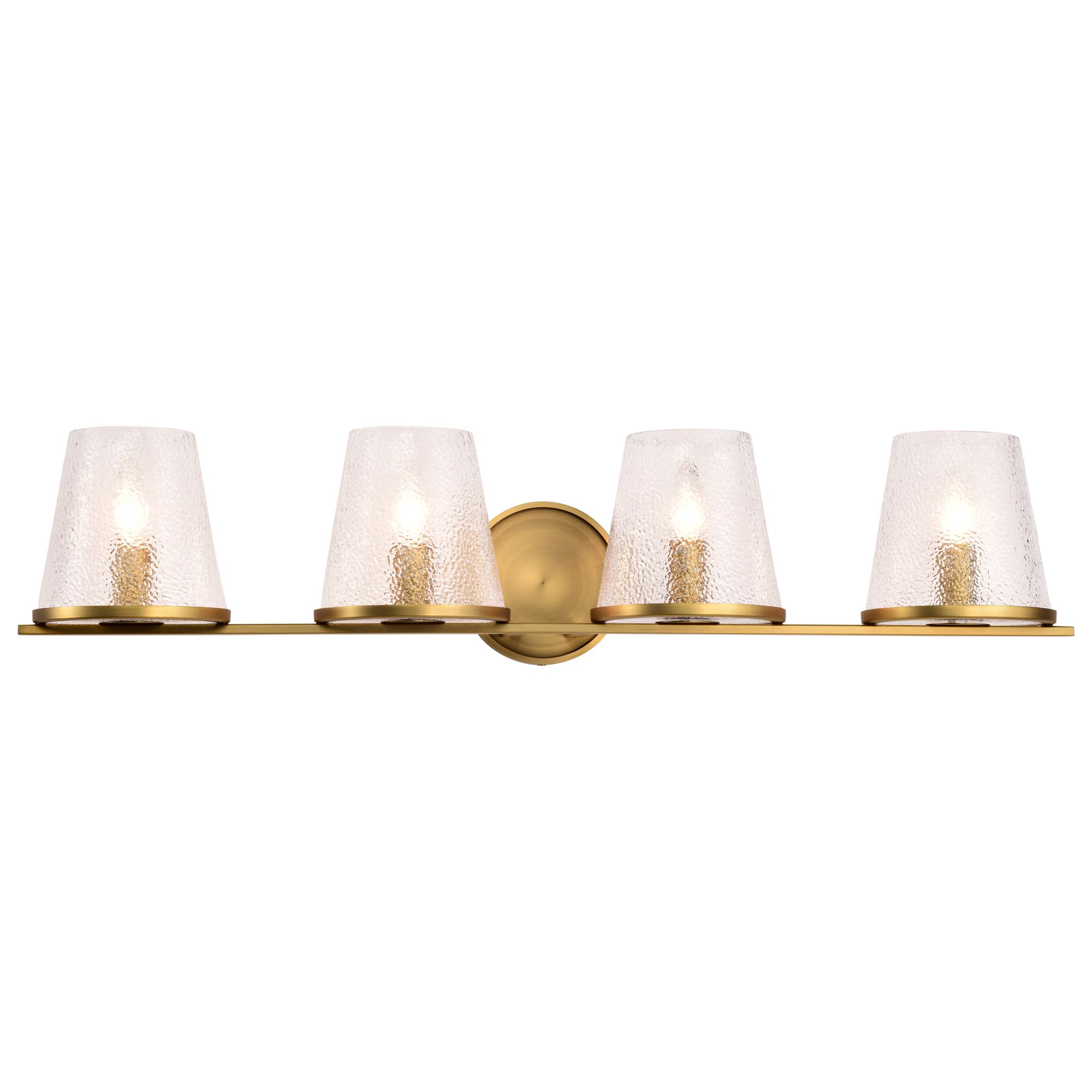 Image 6 Nuvo Valentine 32" Wide Vintage Brass 4 Light Vanity more views