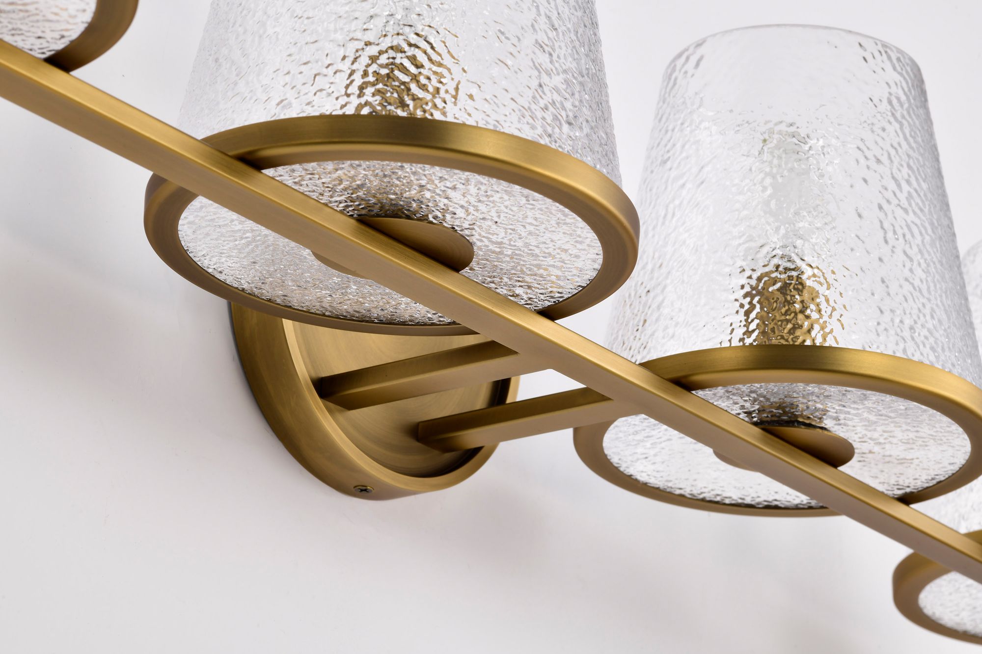 Nuvo Valentine 32" Wide Vintage Brass 4 Light Vanity