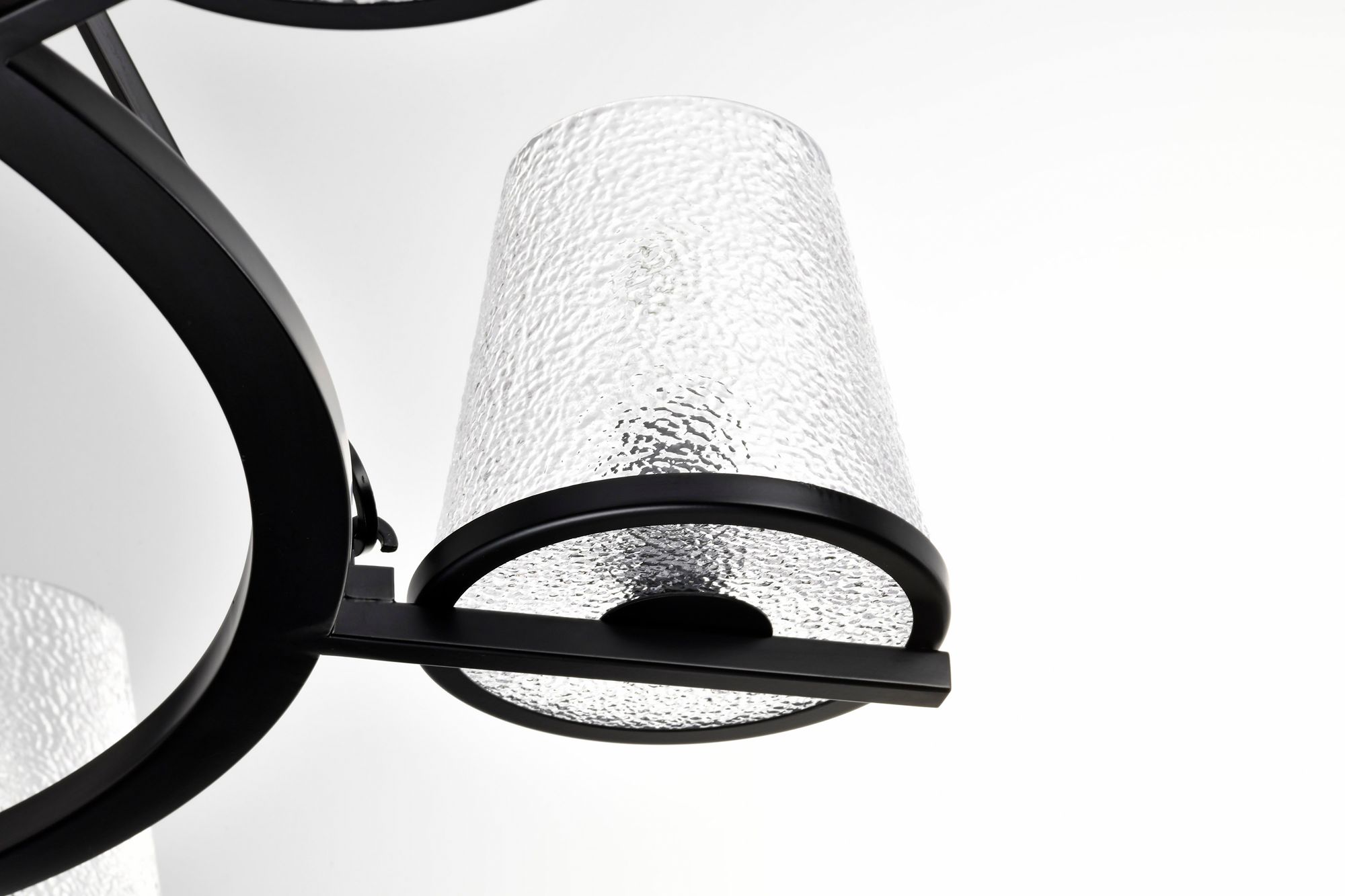 Nuvo Valentine 40" Wide Black 7 Light Chandelier