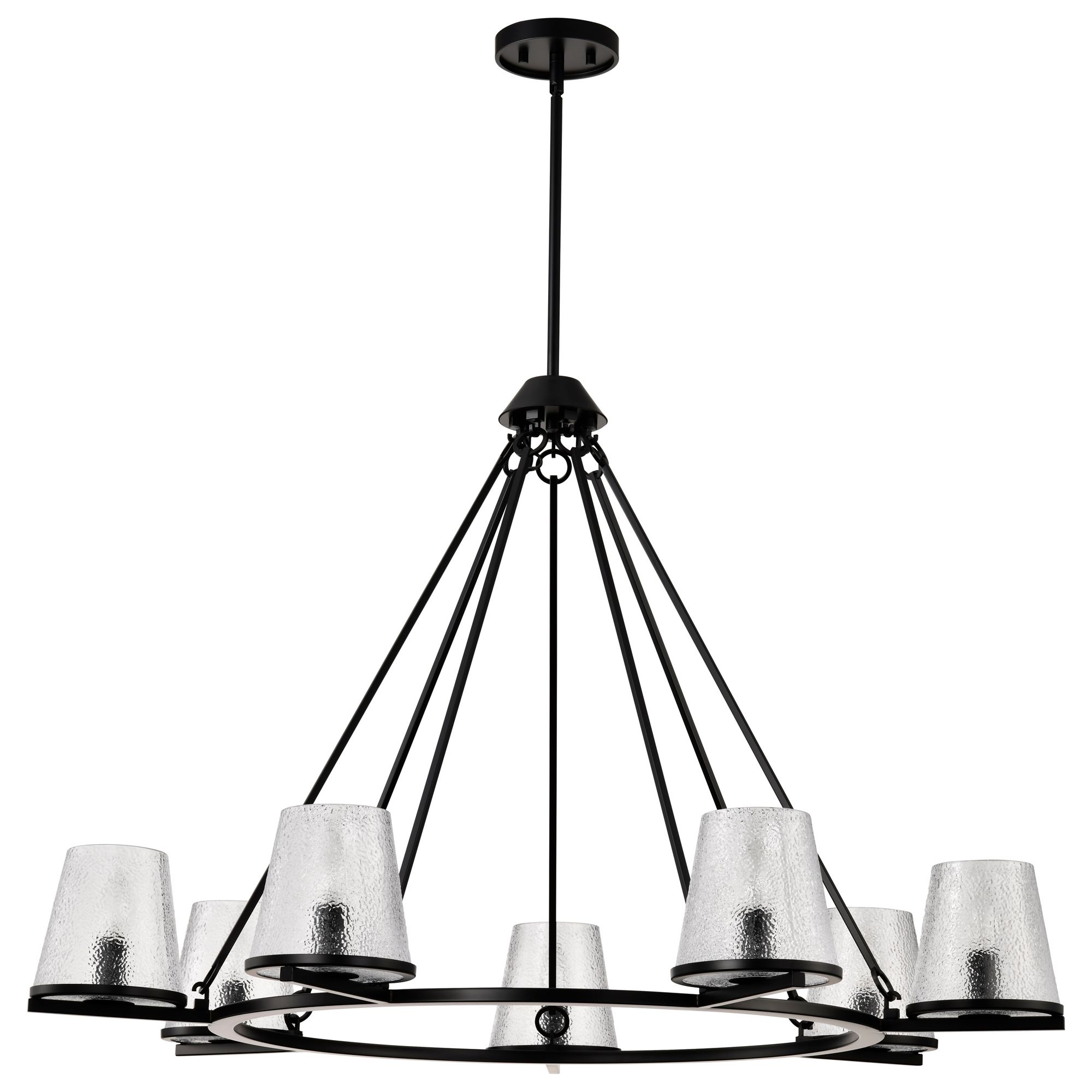 Image 3 Nuvo Valentine 40" Wide Black 7 Light Chandelier more views