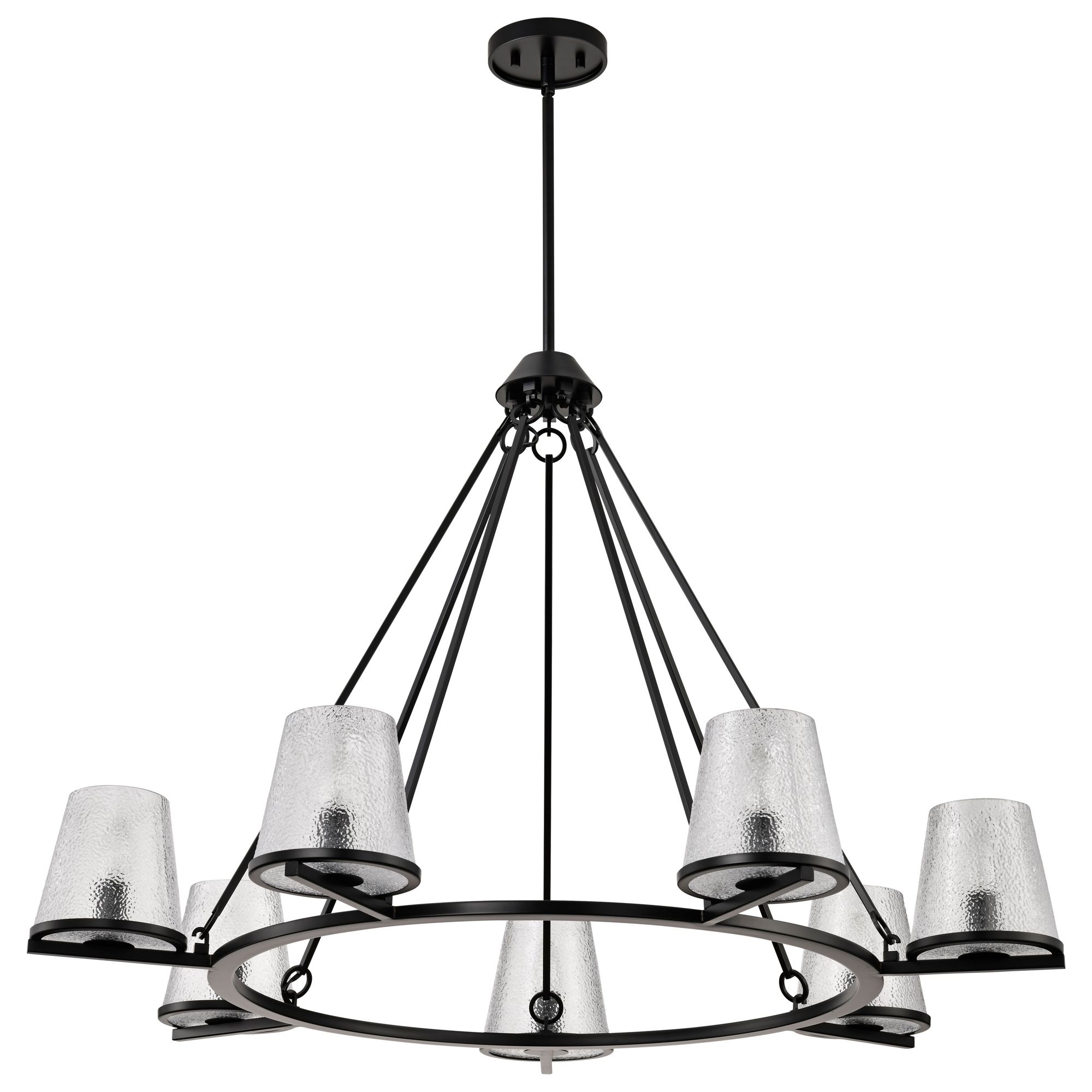 Image 5 Nuvo Valentine 40" Wide Black 7 Light Chandelier more views
