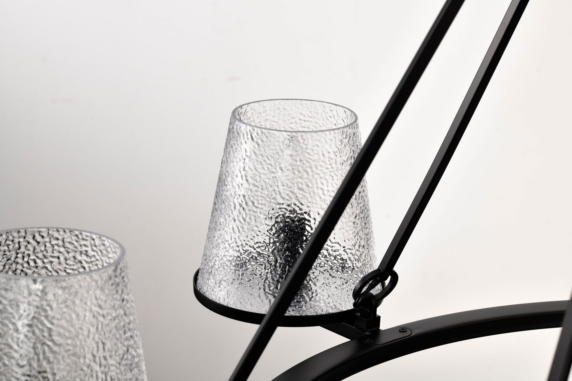 Nuvo Valentine 40" Wide Black 7 Light Chandelier