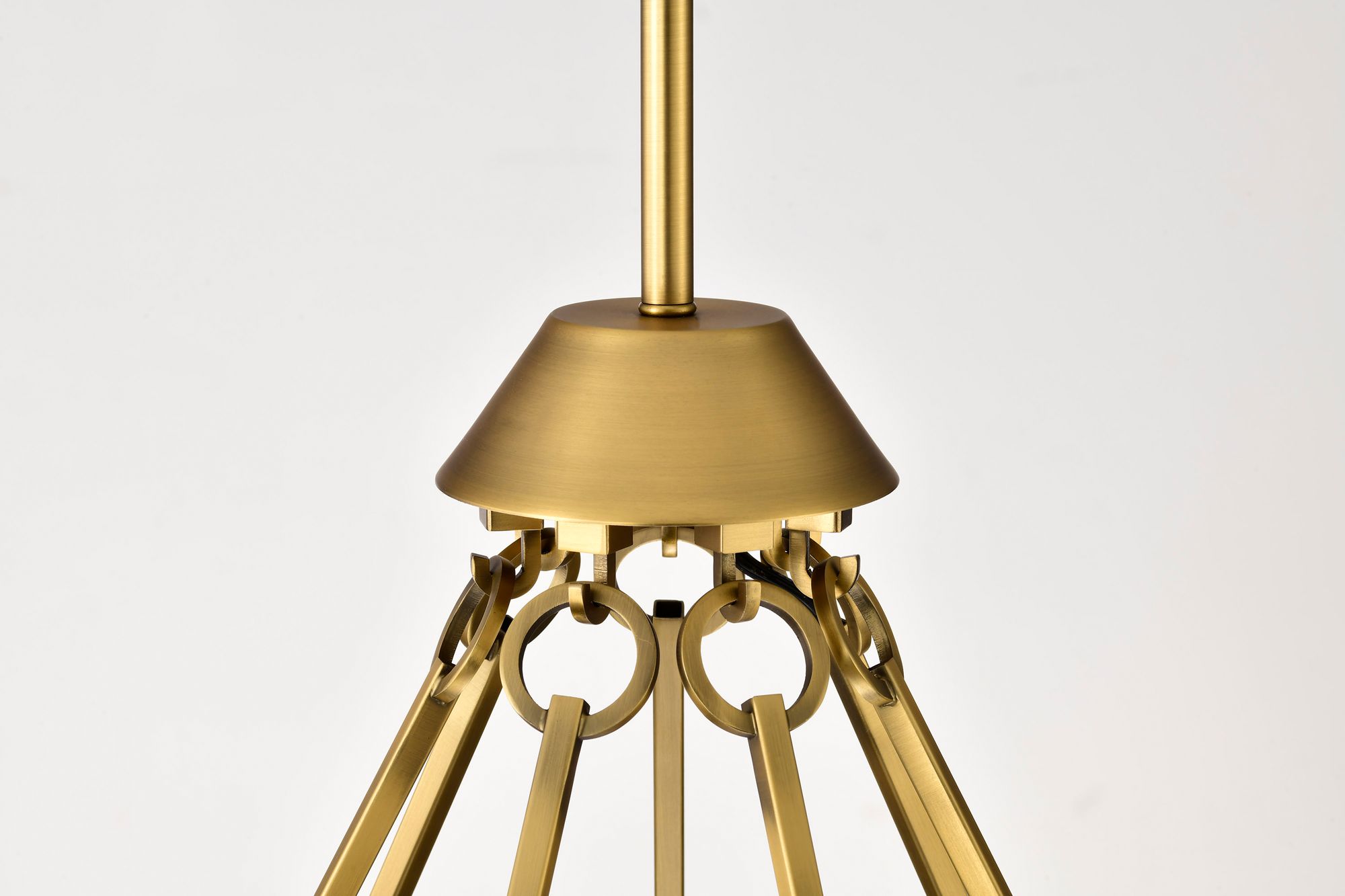 Nuvo Valentine 40" Wide Vintage Brass 7 Light Chandelier