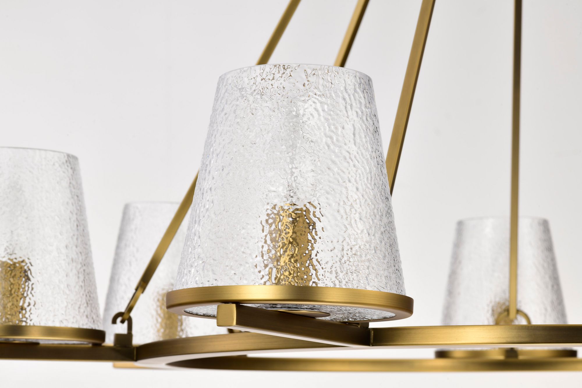 Nuvo Valentine 40" Wide Vintage Brass 7 Light Chandelier