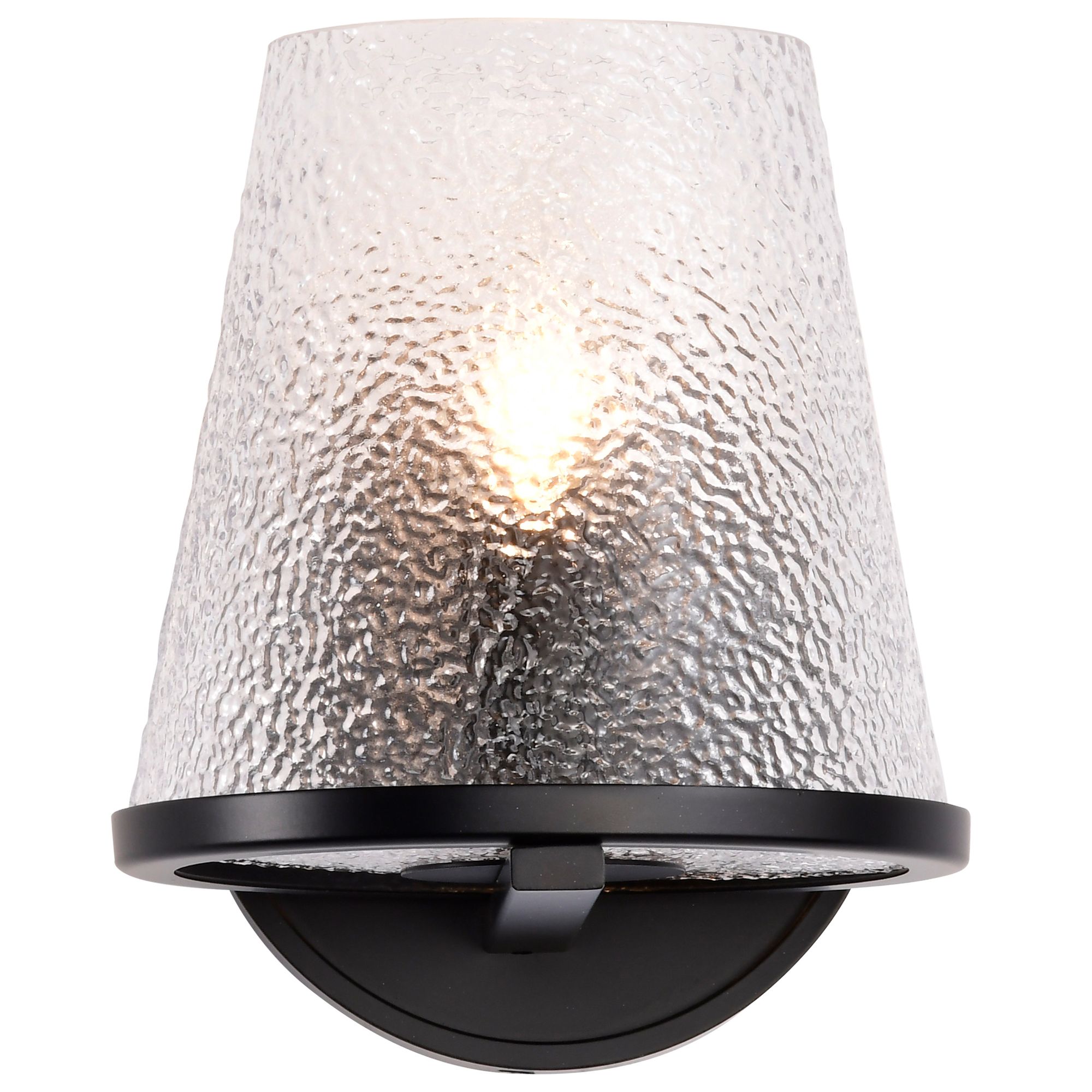 Image 6 Nuvo Valentine 7" High Black 1 Light Vanity more views