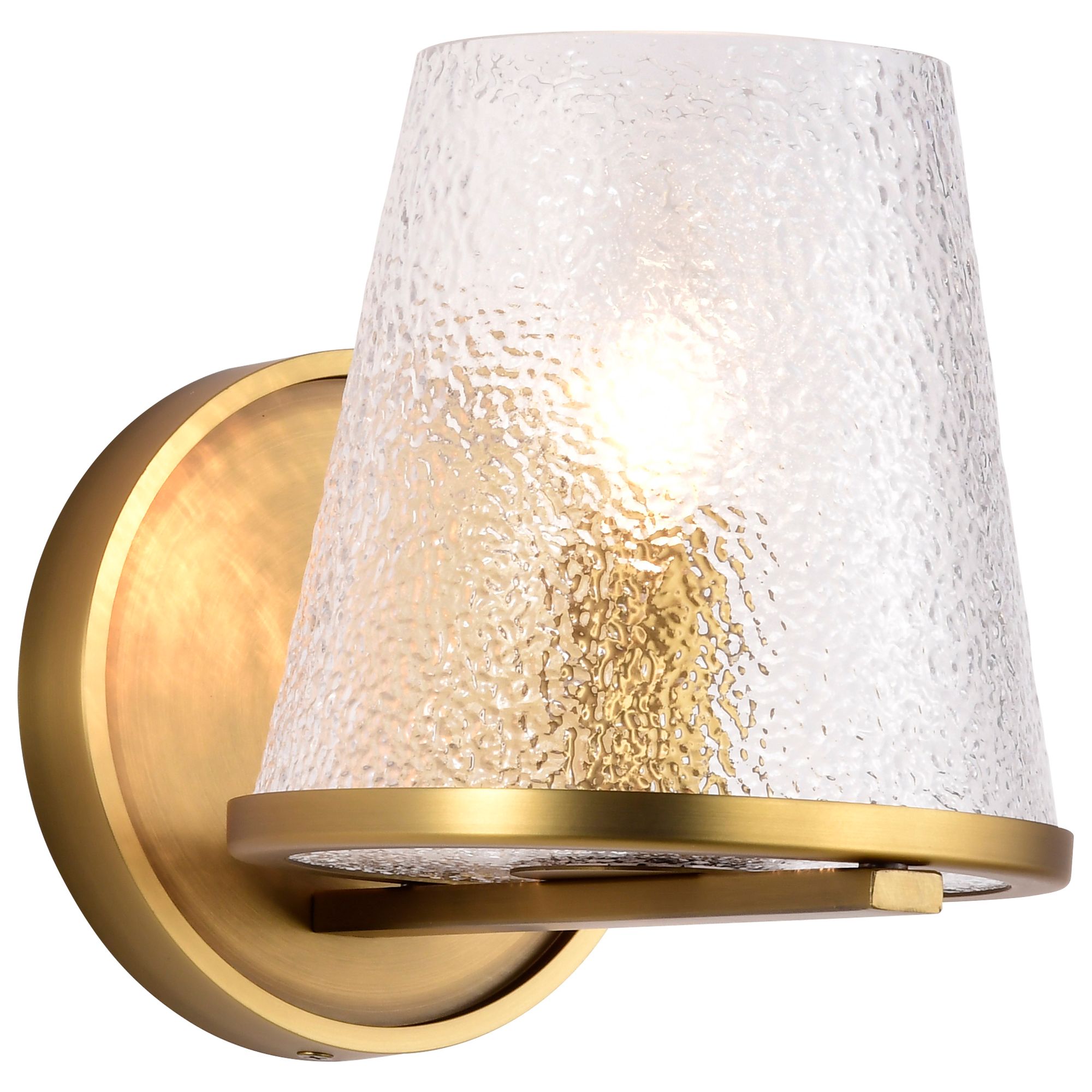 Image 2 Nuvo Valentine 7" High Vintage Brass 1 Light Vanity more views