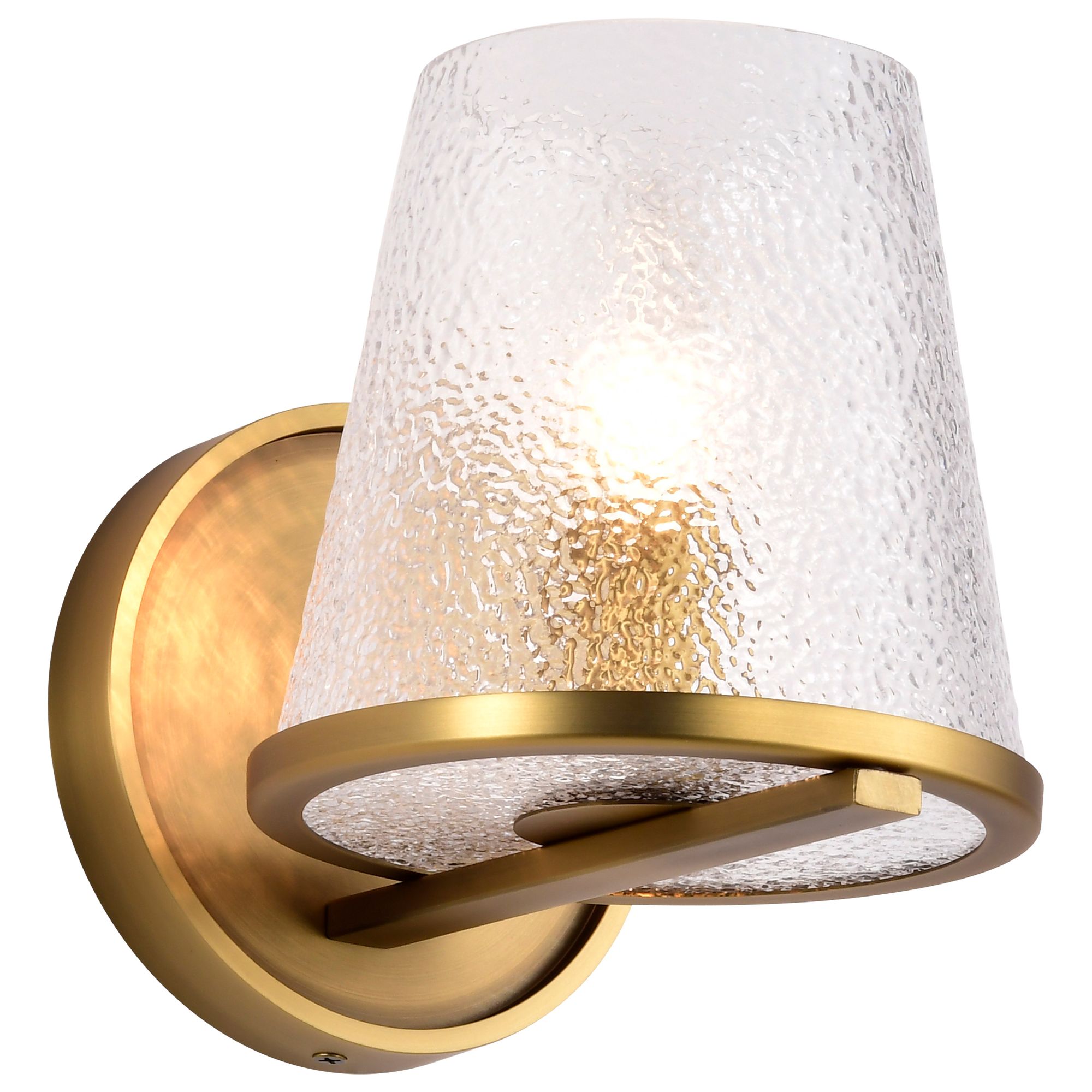 Image 4 Nuvo Valentine 7" High Vintage Brass 1 Light Vanity more views