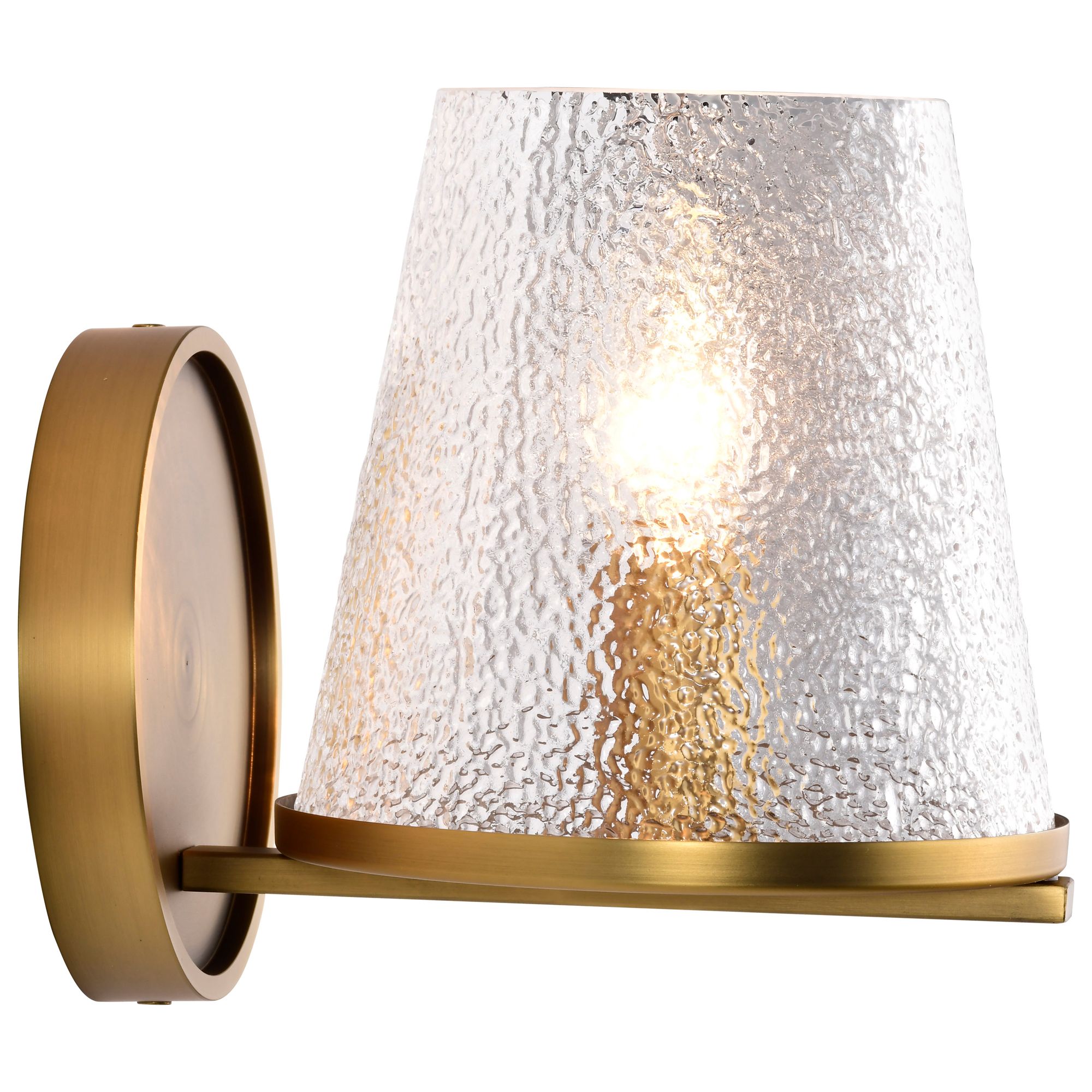 Image 7 Nuvo Valentine 7" High Vintage Brass 1 Light Vanity more views