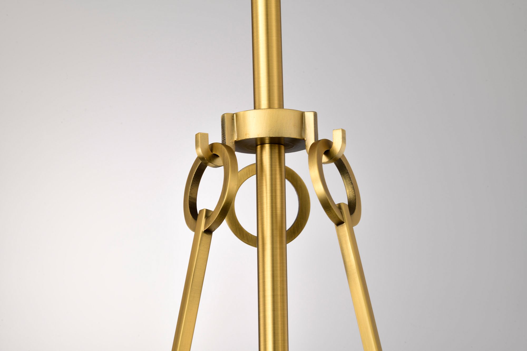 Image 7 Nuvo Valentine 8" Wide Vintage Brass Small Pendant more views