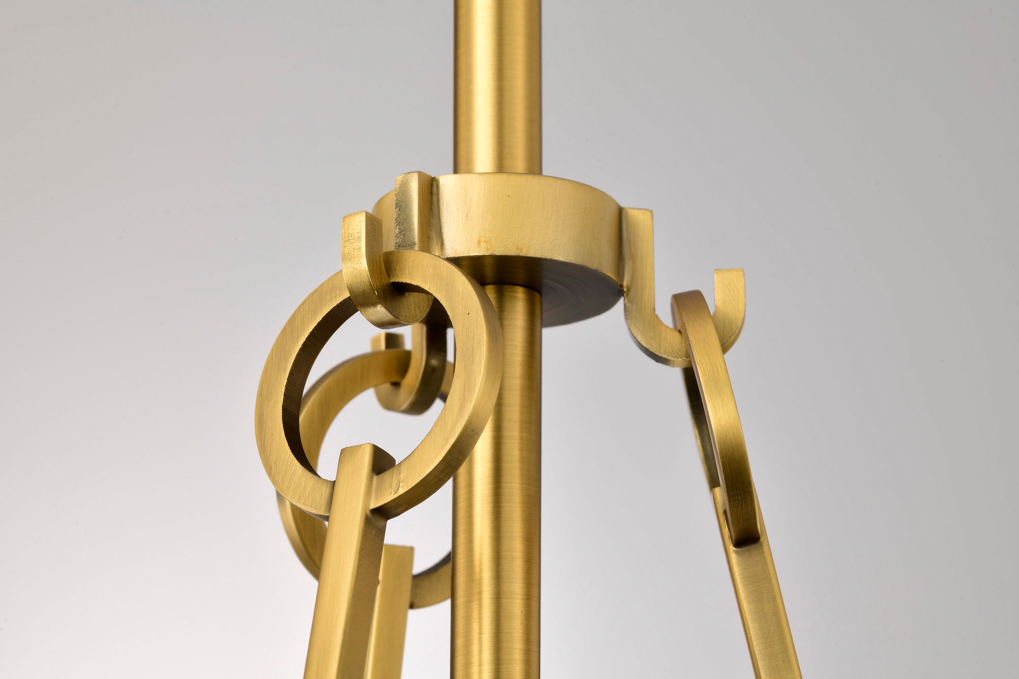 Nuvo Valentine 8" Wide Vintage Brass Small Pendant