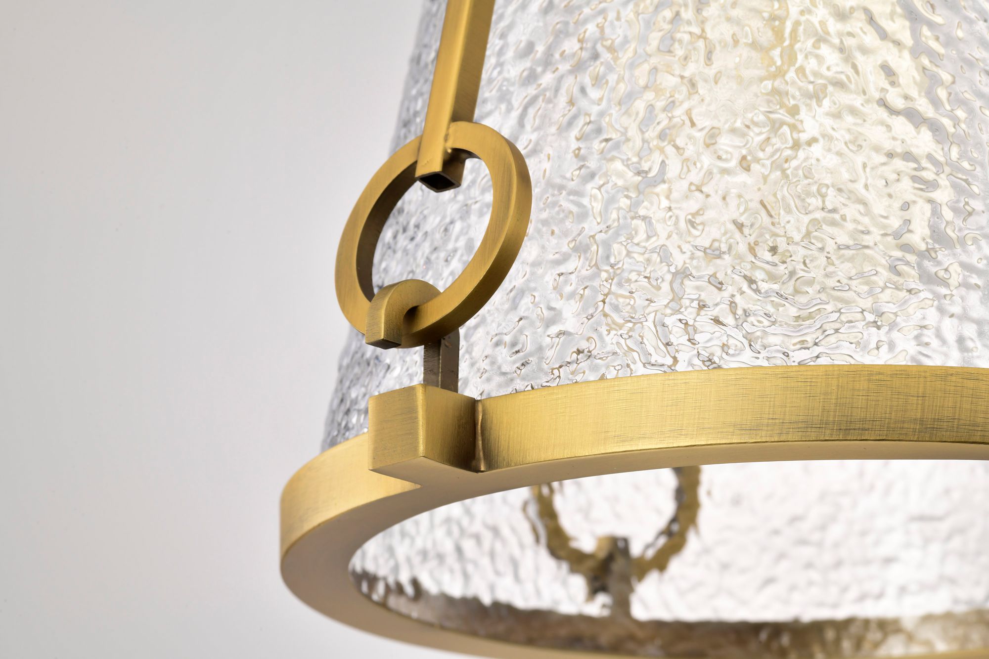 Nuvo Valentine 8" Wide Vintage Brass Small Pendant