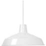 2_Nuvo Warehouse 16" Wide White Metal Pendant Light