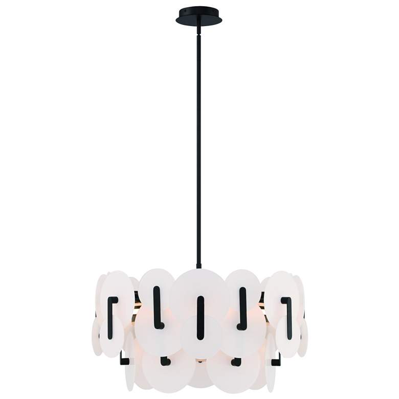Image 1 Nuvola 24" LED Chandelier Black