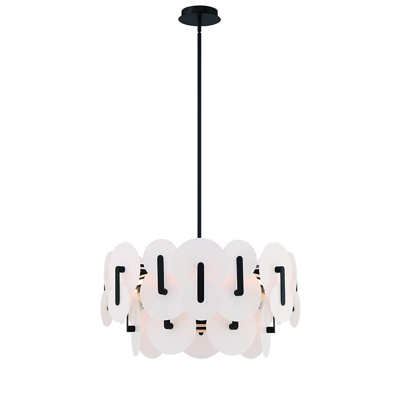 Image 2 Nuvola 24" LED Chandelier Black more views