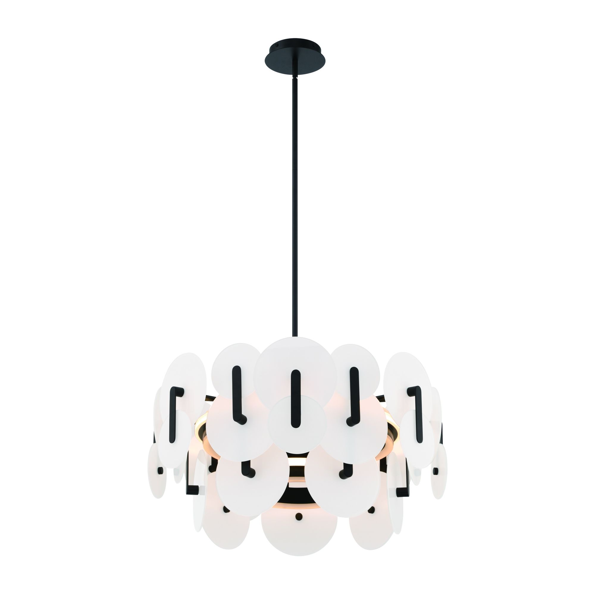 Image 3 Nuvola 24" LED Chandelier  Black more views