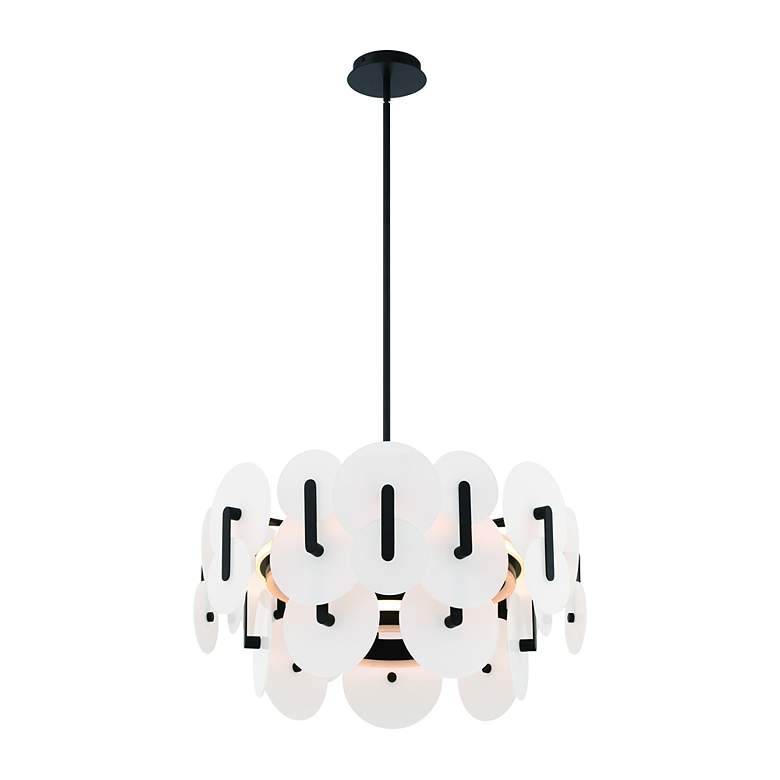 Image 3 Nuvola 24" LED Chandelier Black more views