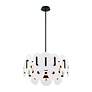 3_Nuvola 24" LED Chandelier Black more views