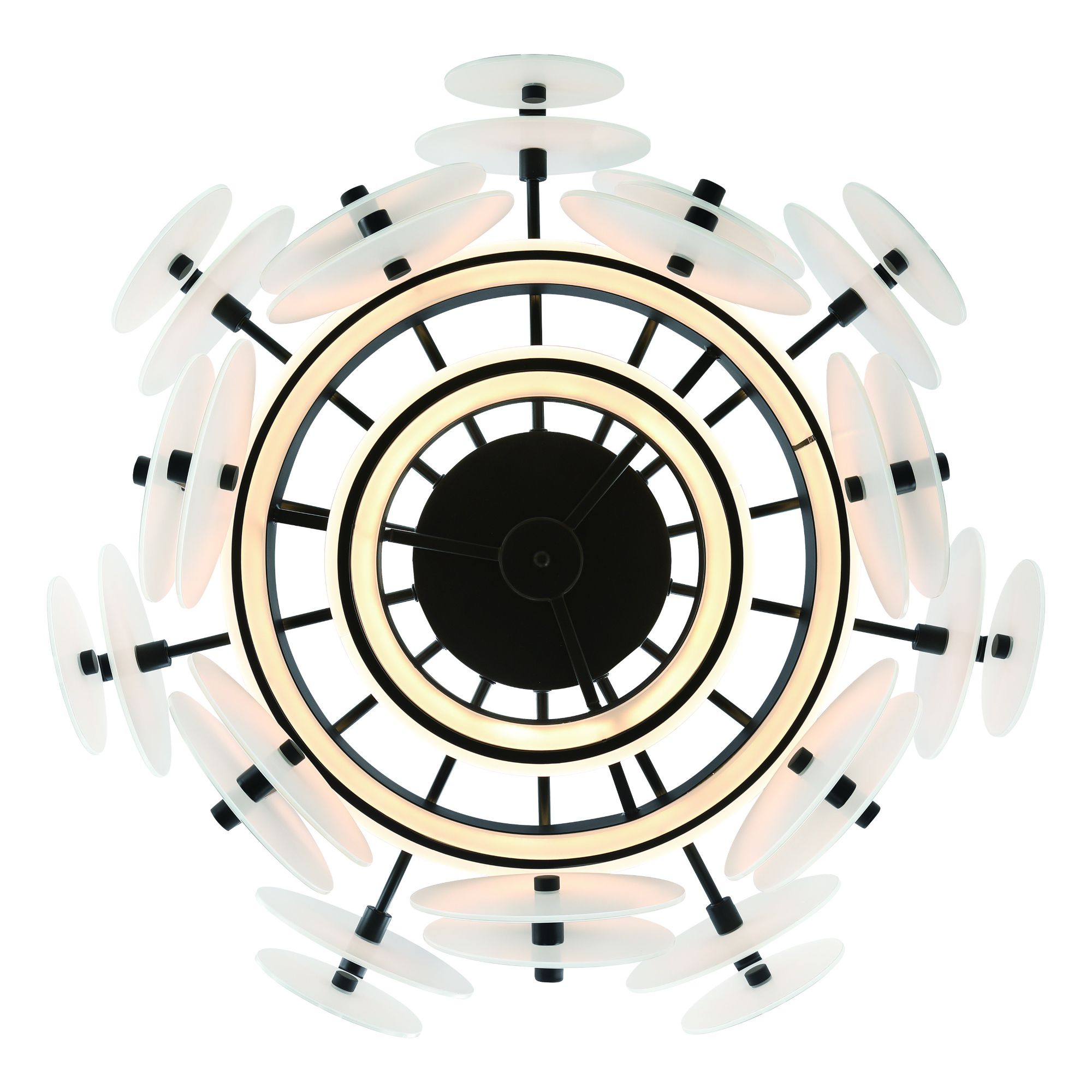 Image 4 Nuvola 24" LED Chandelier  Black more views