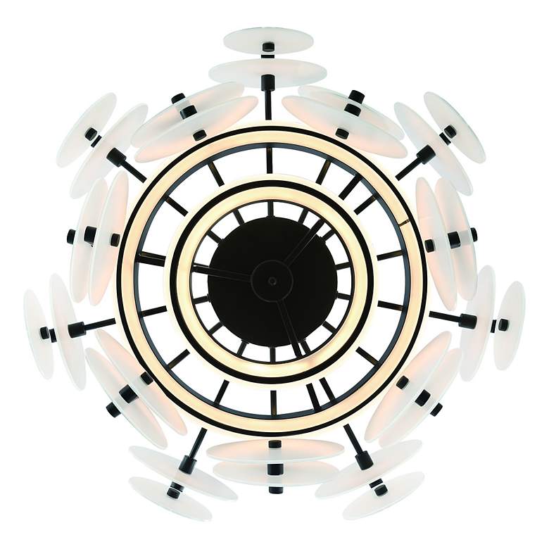 Image 4 Nuvola 24" LED Chandelier Black more views