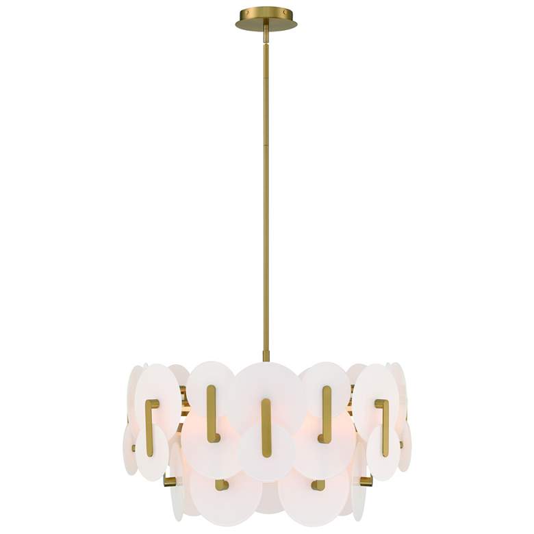 Image 1 Nuvola 24" LED Chandelier Gold