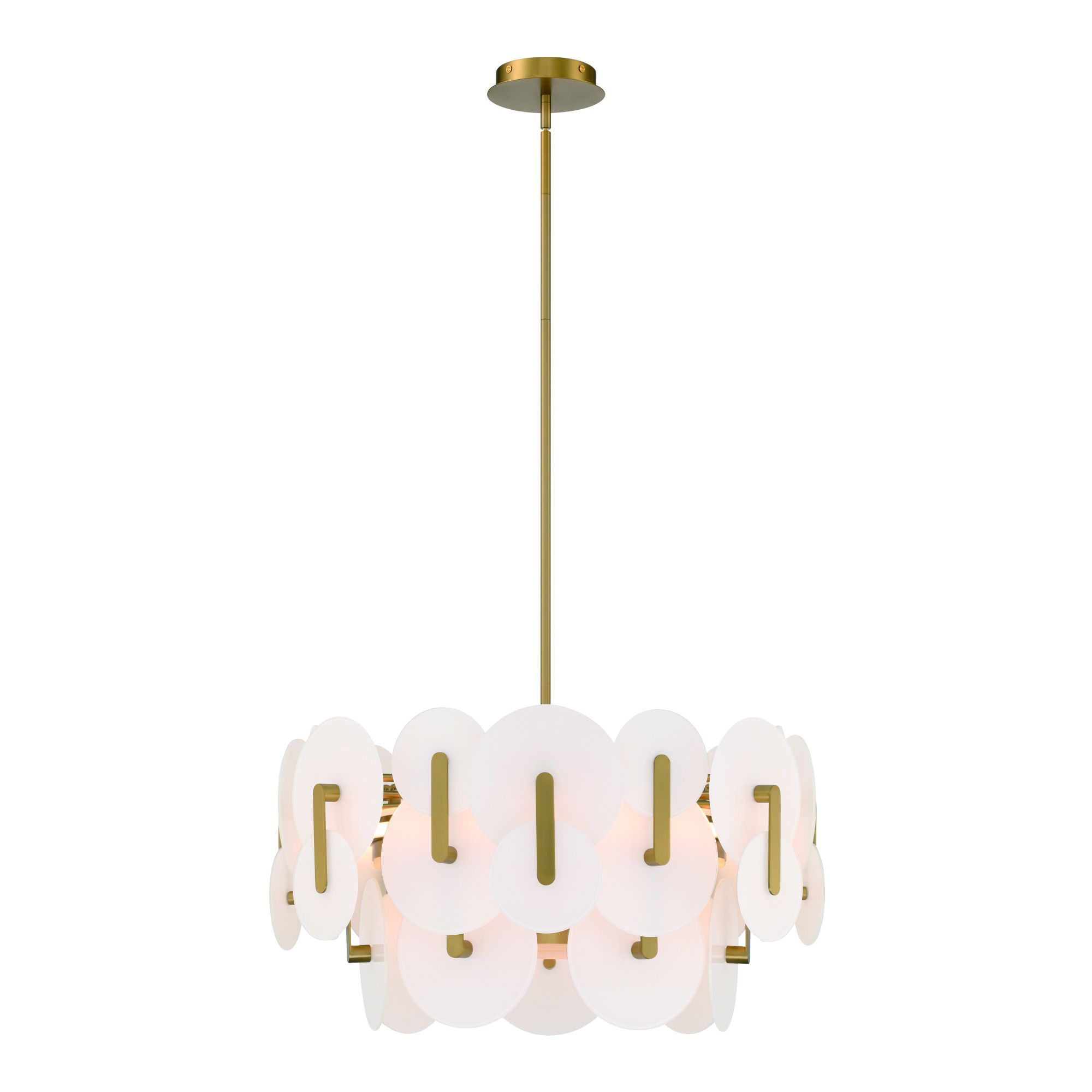 Image 2 Nuvola 24" LED Chandelier  Gold more views