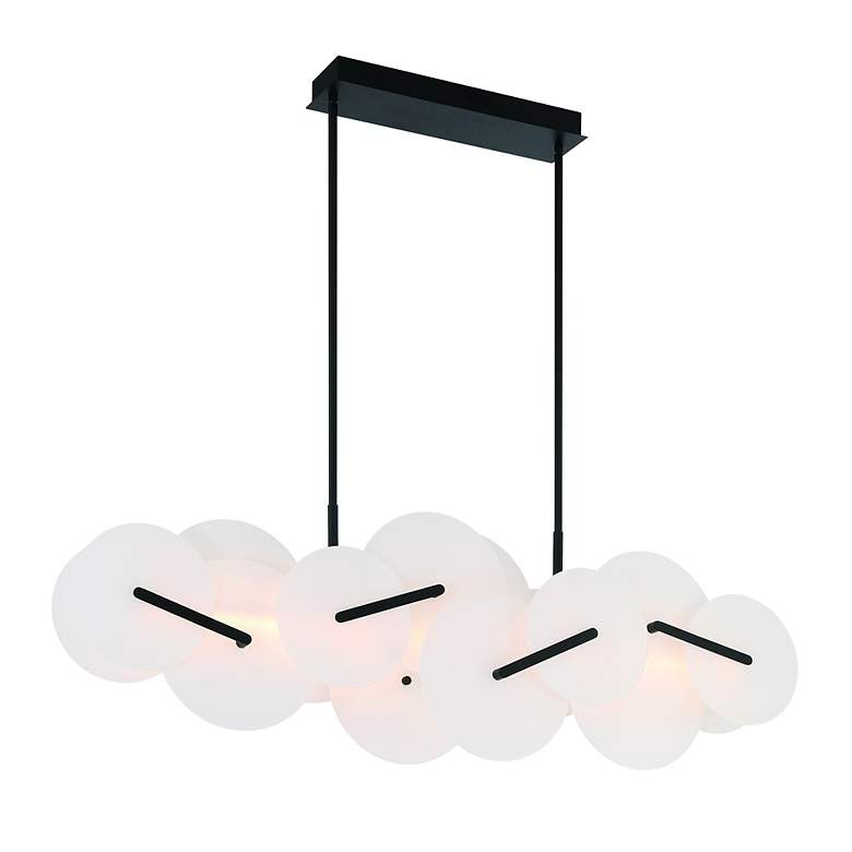 Image 3 Nuvola 56" LED Chandelier Black more views