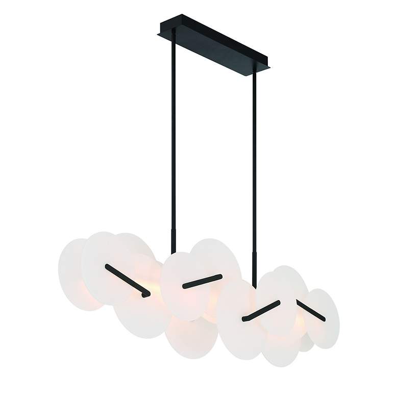 Image 4 Nuvola 56" LED Chandelier Black more views
