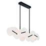 4_Nuvola 56" LED Chandelier Black more views
