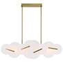 1_Nuvola 56" LED Chandelier Gold