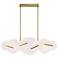 Nuvola 56" LED Chandelier Gold