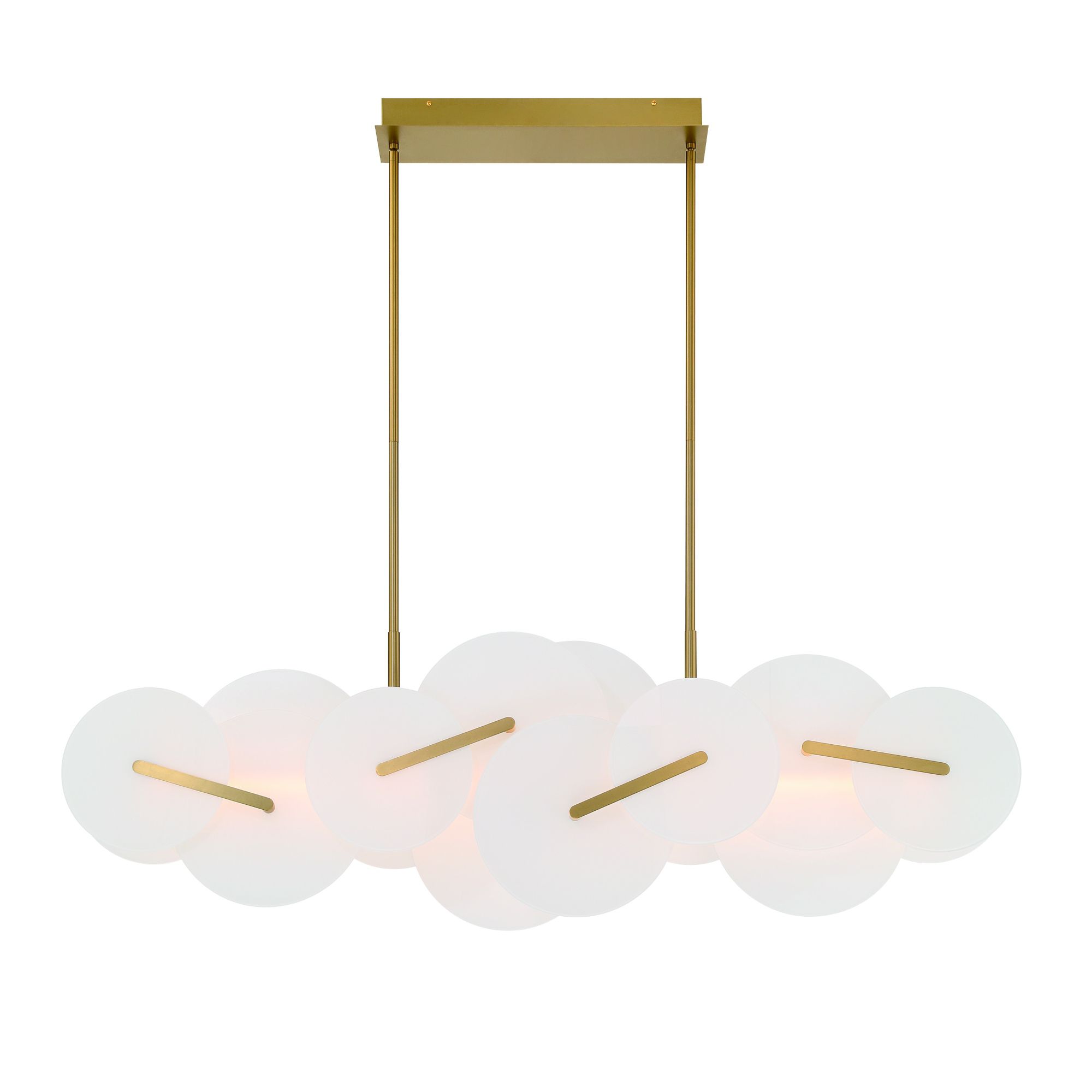 Image 2 Nuvola 56" LED Chandelier  Gold more views