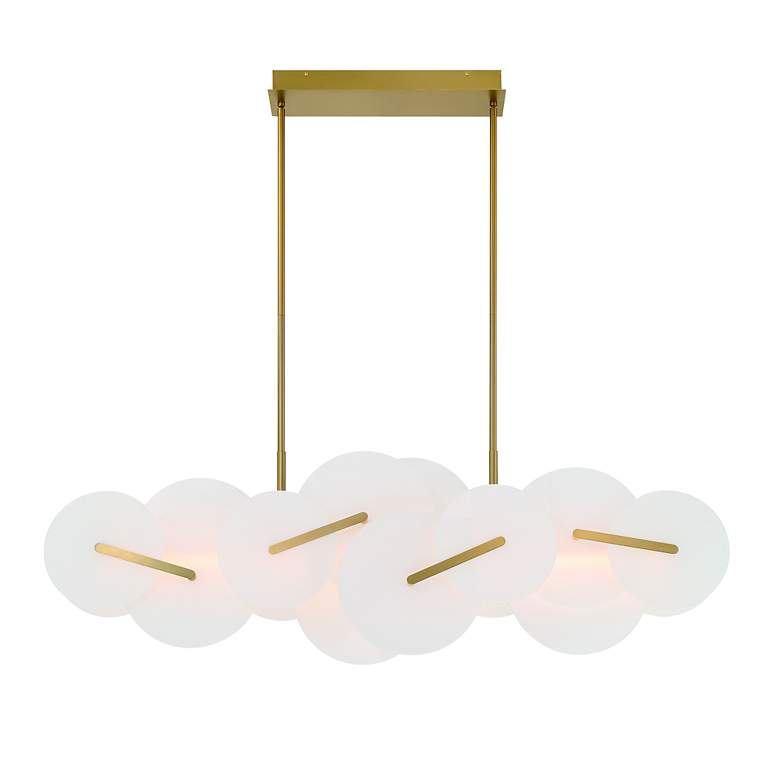 Image 2 Nuvola 56" LED Chandelier Gold more views