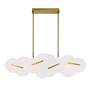 2_Nuvola 56" LED Chandelier Gold more views