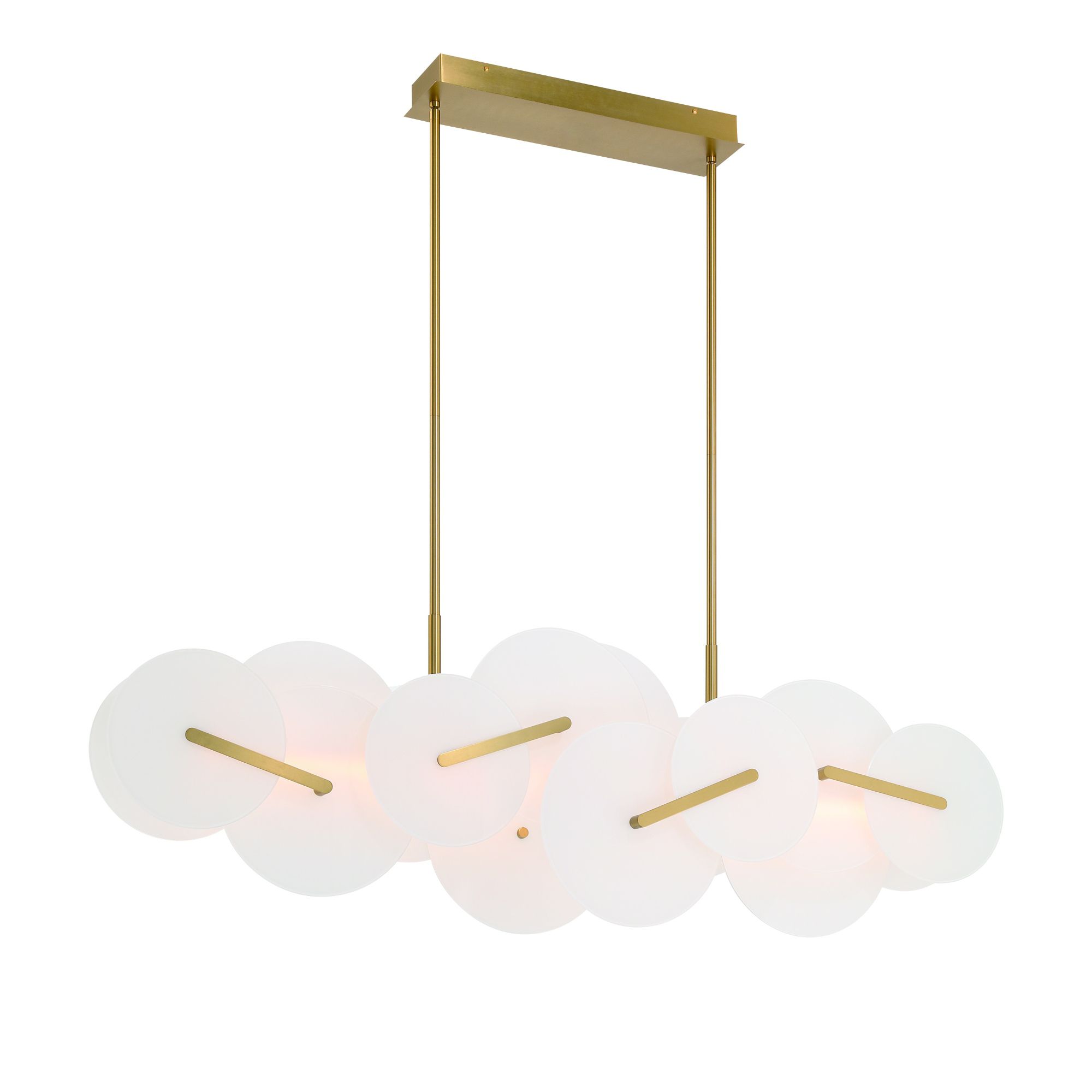 Image 3 Nuvola 56" LED Chandelier  Gold more views