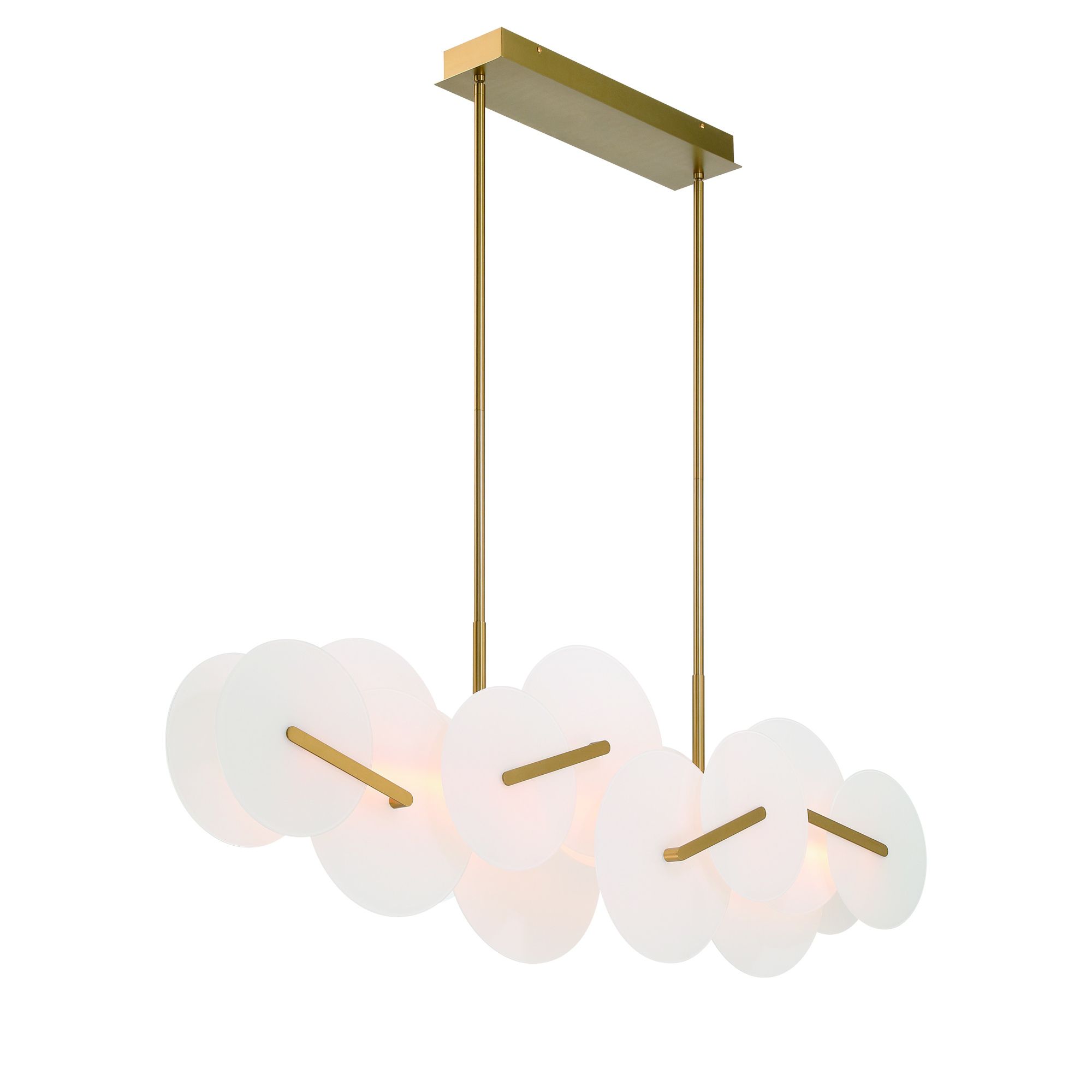 Image 4 Nuvola 56" LED Chandelier  Gold more views