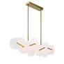 4_Nuvola 56" LED Chandelier Gold more views
