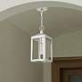 Thumbnail1 of Nyack 1 Light Brushed Nickel Outdoor Pendant Lantern