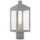 Nyack 1 Light Nordic Gray Outdoor Post Top Lantern