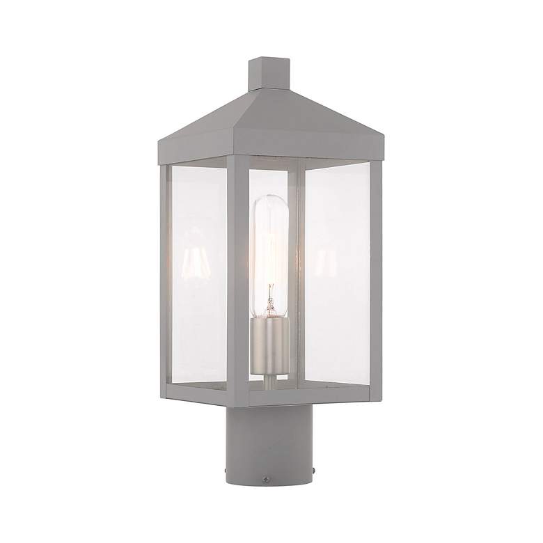 Image 3 Nyack 1 Light Nordic Gray Outdoor Post Top Lantern more views