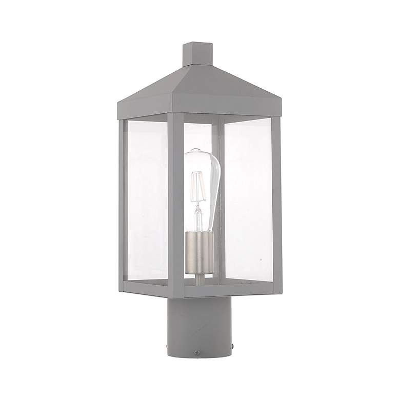Image 4 Nyack 1 Light Nordic Gray Outdoor Post Top Lantern more views