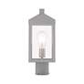 5_Nyack 1 Light Nordic Gray Outdoor Post Top Lantern more views