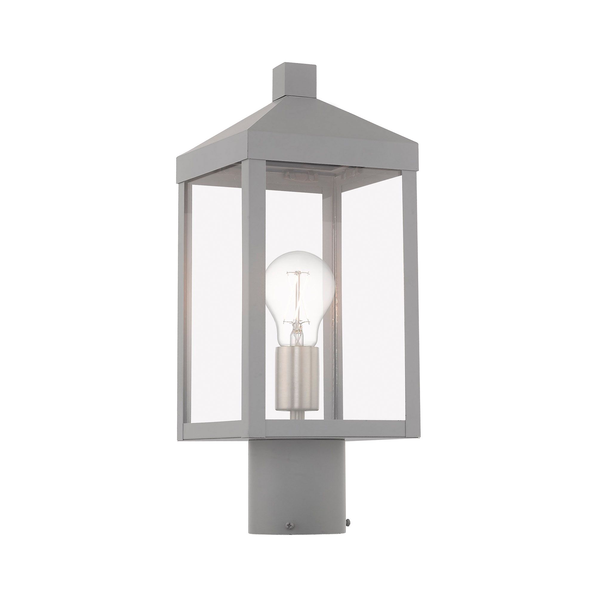 Nyack 1 Light Nordic Gray Outdoor Post Top Lantern