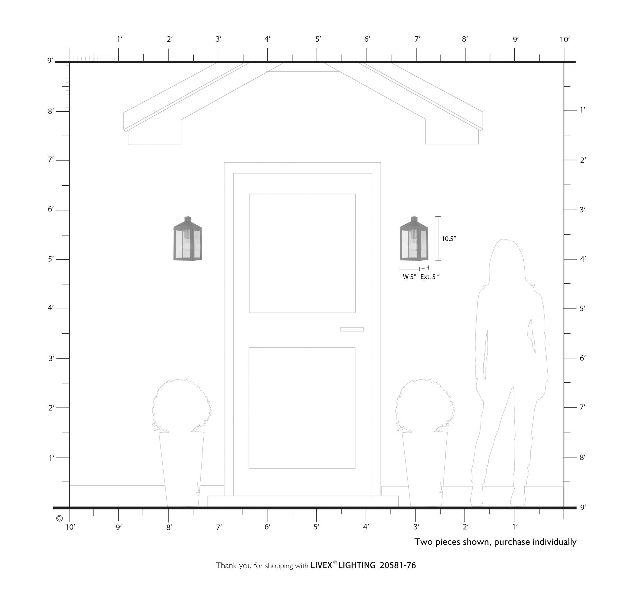 Nyack 1 Light Scandinavian Gray Outdoor Wall Lantern