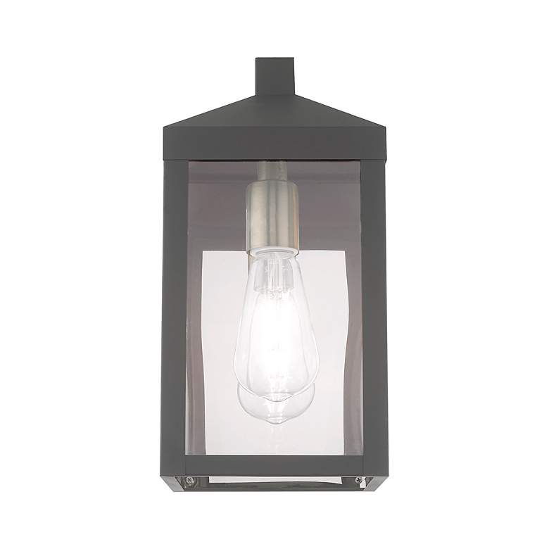 Image 5 Nyack 1 Light Scandinavian Gray Outdoor Wall Lantern more views
