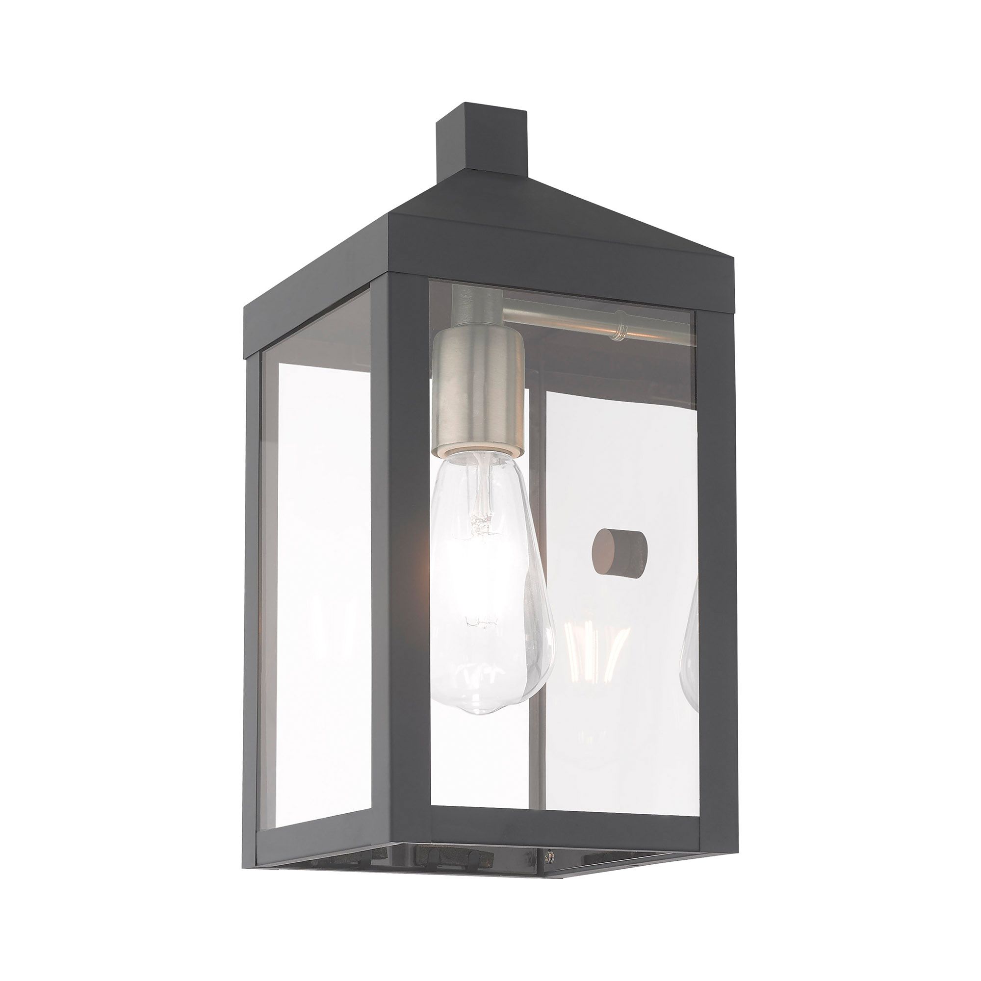 Nyack 1 Light Scandinavian Gray Outdoor Wall Lantern