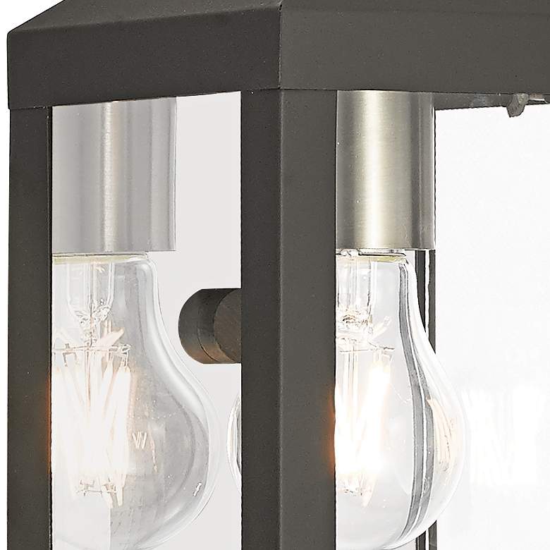 Image 2 Nyack 10 1/2 inch High Black Outdoor Wall Light more views